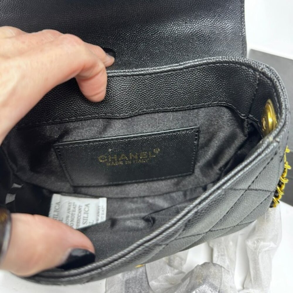 Chanel Makeup Beauty Purse Single Flap Black NIB - Picture 4 of 5